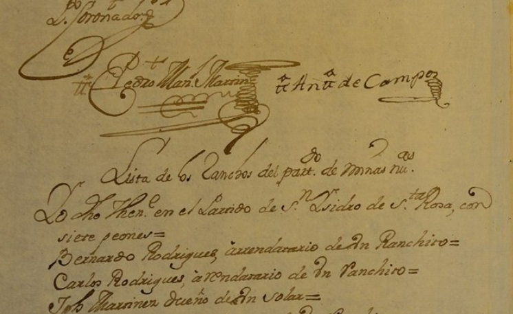 Fondo Collection 1755 List of Residents Chihuahua